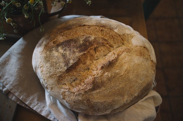 bread on a towel